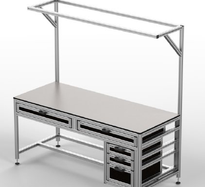 Aluminium extrusion workstation trolley