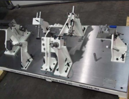 Assembly fixture on base plate