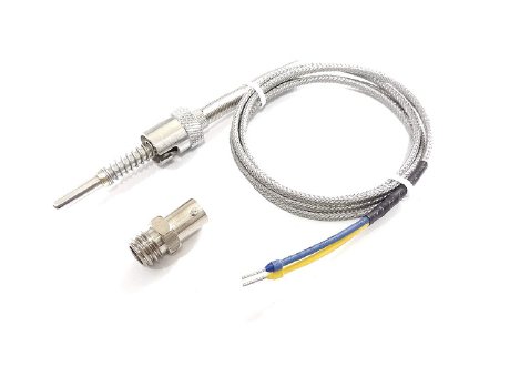 J type thermocouple with braided lead